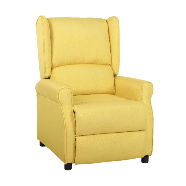 Fotoliu cu Masaj si incalzire, Recliner Electric, Galben