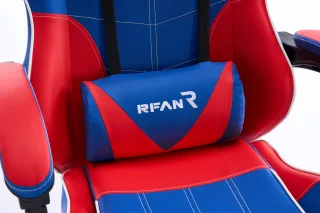 Scaun de Gaming, WF-6050, Albastru/Rosu - imagine 7