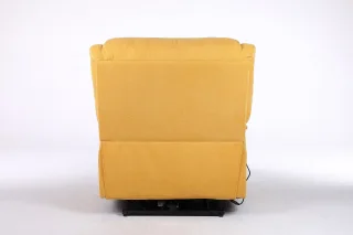 Fotoliu cu Masaj și Încălzire, Recliner Electric, Galben - imagine 7