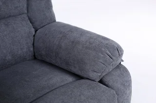 Fotoliu cu Masaj și Încălzire, Recliner Electric, Gri Inchis - imagine 9