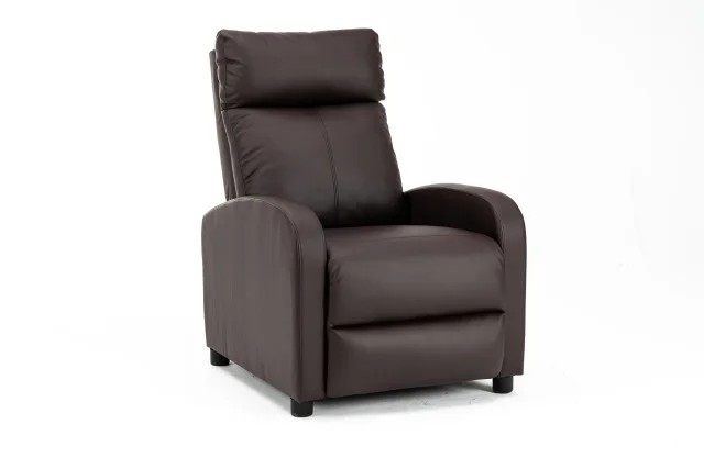 Fotoliu Recliner Premium, Confort Maxim, Design Elegant, Maro - imagine 3