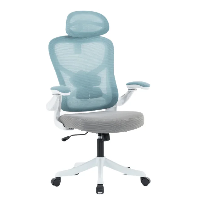 scaun de birou albastru deschis
