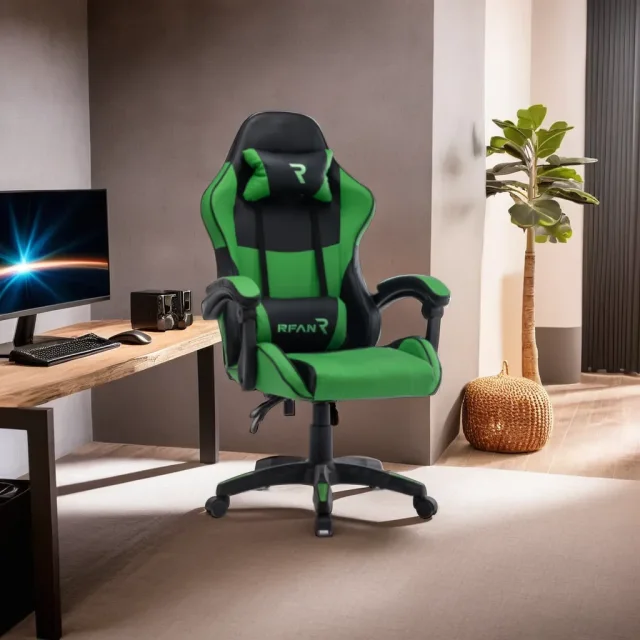 Scaun de gaming, Tron Thrones, Green-Black BOC-730 - imagine 2