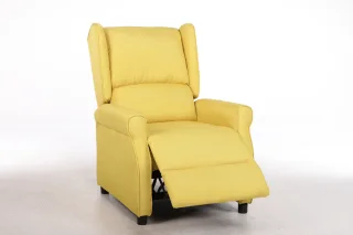 Fotoliu cu Masaj si incalzire, Recliner Electric, Galben - imagine 5