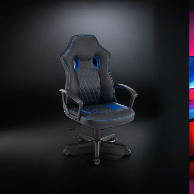 Scaun de gaming, NexaGlide, Black-Blue WF-6040 - imagine 3