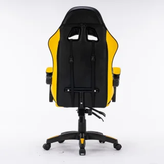 Scaun de gaming, Tron Thrones, Boc-730, Galben/Negru - imagine 6