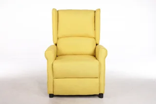 Fotoliu cu Masaj si incalzire, Recliner Electric, Galben - imagine 9