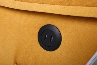 Fotoliu cu Masaj și Încălzire, Recliner Electric, Galben - imagine 19