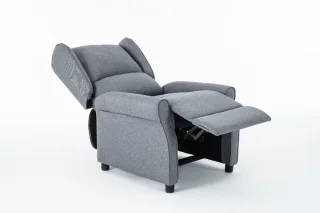 Fotoliu cu Masaj si incalzire, Recliner Electric, Gri Inchis - imagine 4