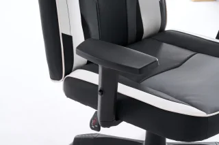 Scaun de Gaming, WF-6049, Negru/Alb - imagine 8