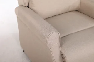Fotoliu Recliner Premium, Confort Maxim, Design Elegant, Bej - imagine 5