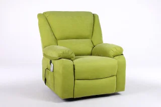 Fotoliu cu Masaj și Încălzire, Recliner Electric, Verde - imagine 4