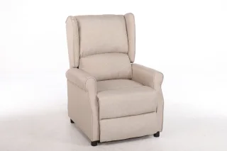 Fotoliu Recliner Premium, Confort Maxim, Design Elegant, Bej - imagine 14