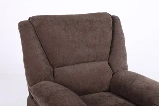 Fotoliu cu Masaj și Încălzire, Recliner Electric, Maro - imagine 7