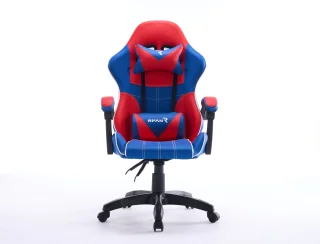 Scaun de Gaming, WF-6050, Albastru/Rosu - imagine 3