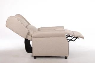 Fotoliu Recliner Premium, Confort Maxim, Design Elegant, Bej - imagine 9