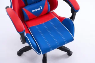 Scaun de Gaming, WF-6050, Albastru/Rosu - imagine 10