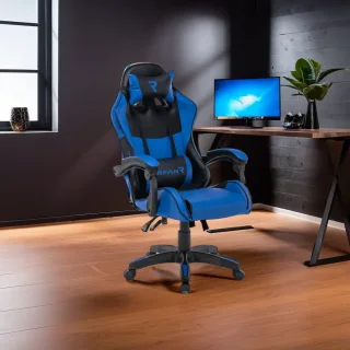 Scaun de gaming, Tron Thrones, Blue-Black BOC-730 - imagine 2