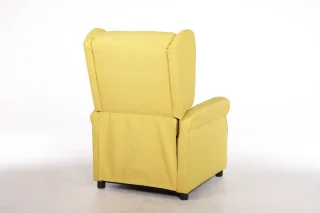 Fotoliu cu Masaj si incalzire, Recliner Electric, Galben - imagine 18