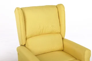 Fotoliu cu Masaj si incalzire, Recliner Electric, Galben - imagine 10
