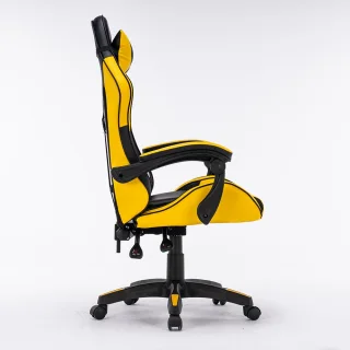 Scaun de gaming, Tron Thrones, Boc-730, Galben/Negru - imagine 5