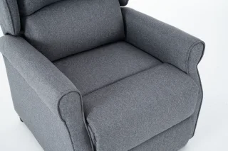 Fotoliu cu Masaj si incalzire, Recliner Electric, Gri Inchis - imagine 3