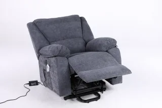 Fotoliu cu Masaj și Încălzire, Recliner Electric, Gri Inchis - imagine 17