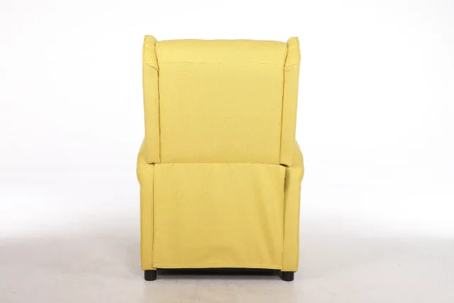 Fotoliu cu Masaj si incalzire, Recliner Electric, Galben - imagine 2