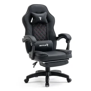 Scaun de gaming, Negru, WF6028 - imagine 2