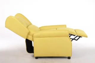 Fotoliu cu Masaj si incalzire, Recliner Electric, Galben - imagine 14