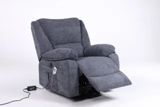 Fotoliu cu Masaj și Încălzire, Recliner Electric, Gri Inchis - imagine 16