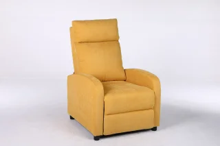 Fotoliu Recliner Premium, Confort Maxim, Design Elegant, Galben - imagine 6