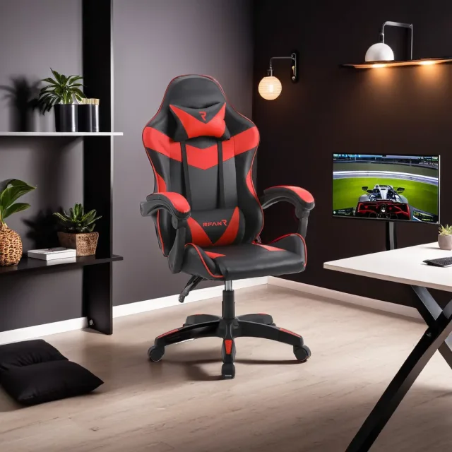 Scaun de gaming, Tron Thrones, Red - imagine 2