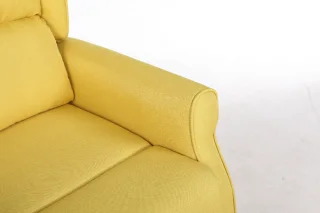 Fotoliu cu Masaj si incalzire, Recliner Electric, Galben - imagine 11