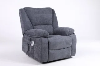 Fotoliu cu Masaj și Încălzire, Recliner Electric, Gri Inchis - imagine 5