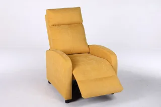 Fotoliu Recliner Premium, Confort Maxim, Design Elegant, Galben - imagine 12