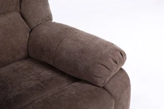 Fotoliu cu Masaj și Încălzire, Recliner Electric, Maro - imagine 8