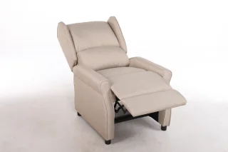 Fotoliu Recliner Premium, Confort Maxim, Design Elegant, Bej - imagine 7