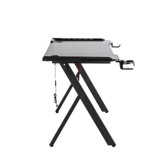 Birou de gaming, 504, negru, 120x60x73cm - imagine 8