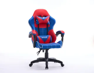 Scaun de Gaming, WF-6050, Albastru/Rosu - imagine 4
