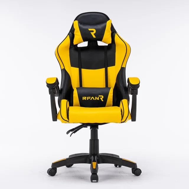Scaun de gaming, Tron Thrones, Boc-730, Galben/Negru - imagine 2