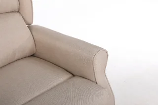 Fotoliu Recliner Premium, Confort Maxim, Design Elegant, Bej - imagine 4