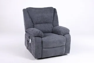 Fotoliu cu Masaj și Încălzire, Recliner Electric, Gri Inchis - imagine 7