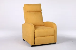 Fotoliu Recliner Premium, Confort Maxim, Design Elegant, Galben - imagine 4