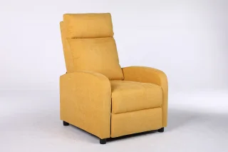 Fotoliu Recliner Premium, Confort Maxim, Design Elegant, Galben - imagine 5