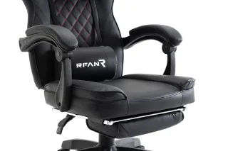 Scaun de gaming, Negru, WF6028 - imagine 15