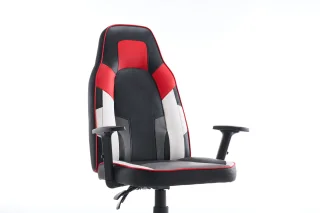 Scaun de Gaming, WF-6049, Negru/Rosu/Alb - imagine 5