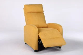 Fotoliu Recliner Premium, Confort Maxim, Design Elegant, Galben - imagine 13