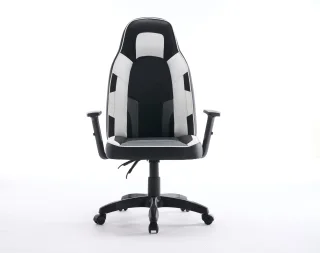 Scaun de Gaming, WF-6049, Negru/Alb - imagine 3