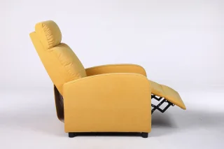 Fotoliu Recliner Premium, Confort Maxim, Design Elegant, Galben - imagine 18